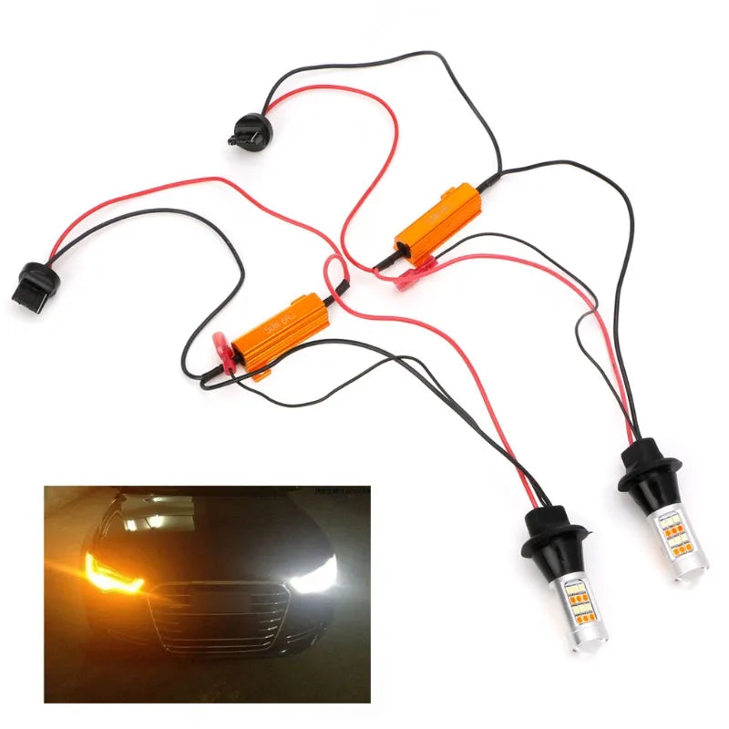 Turn Dual AMBER SIGNAL Light+DRL Daytime RESISTOR