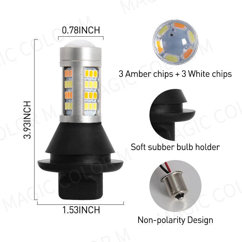 Turn Dual AMBER SIGNAL Light+DRL Daytime RESISTOR