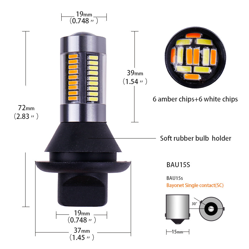 Turn Dual AMBER SIGNAL Light+DRL Daytime RESISTOR