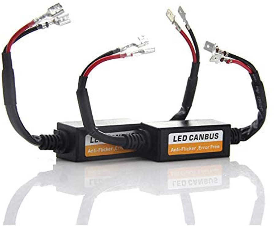 Decodificador 2PIEZAS Led Libre de Errores Antiparpadeo Advertencia Cancelador Resistencia