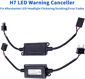 Decodificador 2PIEZAS Led Libre de Errores Antiparpadeo Advertencia Cancelador Resistencia