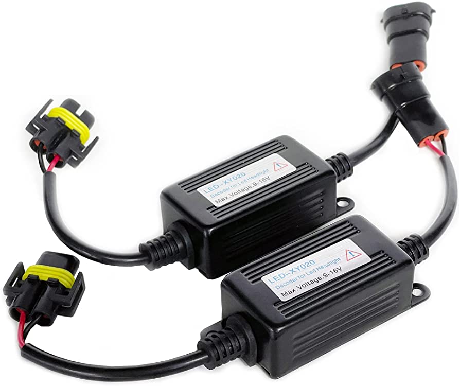 Decodificador 2PIEZAS Led Libre de Errores Antiparpadeo Advertencia Cancelador Resistencia