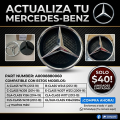Emblema de Parrilla Mercedes-Benz original por solo $40

💎 Emblema Es