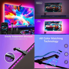 Tira LED RGBIC Inteligente para TV con Sincronización, App y Cambio de Color RGB