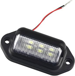 Paquete de 2 Luces LED de Matrícula 12V 6-SMD – Luz Blanca Xenón 6000K