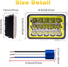 Faros 4x6 delanteros LED 2pcs
