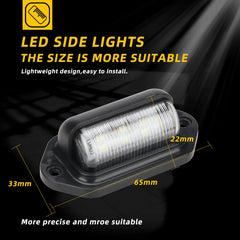 Paquete de 2 Luces LED de Matrícula 12V 6-SMD – Luz Blanca Xenón 6000K