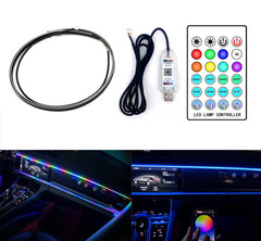Atmosphere Light Automotive LED Acrylic RGB  Center Console , Hidden Color APP Acrylic Voice Control Music Mood Light