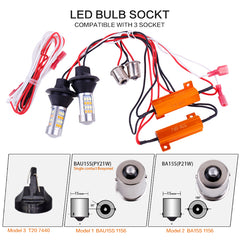 Turn  Dual AMBER SIGNAL Light+DRL Daytime RESISTOR