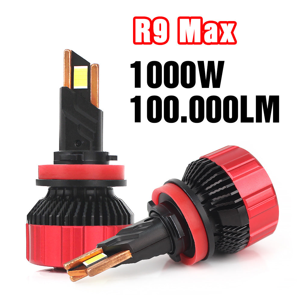High R9 R12 Bulb HEADLIGHT LED R9 MAX 100,000LM – NLED