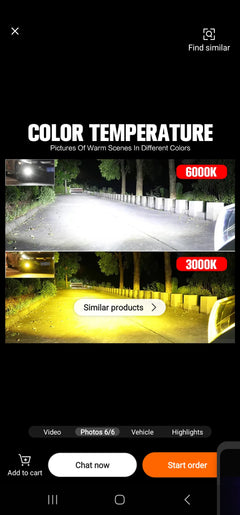 V8D 2-Color 6K White-3K YELLOW