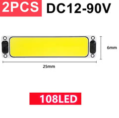 LED Car READING Light COB White Panel COB 1 PCS