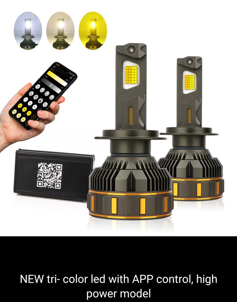 L9 LED controlado por aplicación (con 6 chips de 77 mil).