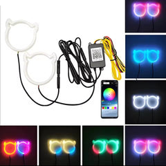 Aplicación BT Persecución Flujo Dinámico RGB Cuerno de Buey Halo Anillo Diablo Ojo de Ángel DRL
