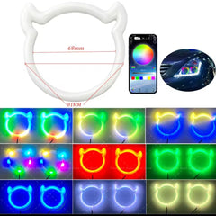 Aplicación BT Persecución Flujo Dinámico RGB Cuerno de Buey Halo Anillo Diablo Ojo de Ángel DRL