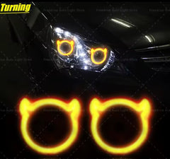 Aplicación BT Persecución Flujo Dinámico RGB Cuerno de Buey Halo Anillo Diablo Ojo de Ángel DRL