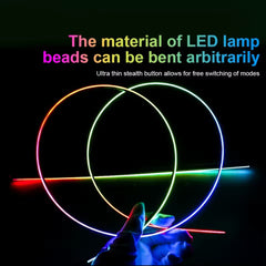 Atmosphere Light Automotive LED Acrylic RGB  Center Console , Hidden Color APP Acrylic Voice Control Music Mood Light