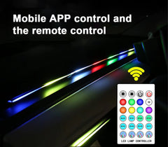 Atmosphere Light Automotive LED Acrylic RGB  Center Console , Hidden Color APP Acrylic Voice Control Music Mood Light