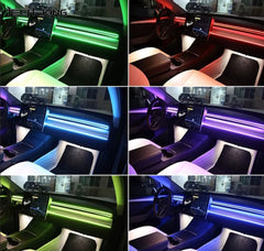 Atmosphere Light Automotive LED Acrylic RGB  Center Console , Hidden Color APP Acrylic Voice Control Music Mood Light