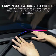 Front Windshield LED Atmospere Light Strip 150cm Car RGB USB APP Control Remote Symphony Ambient Mood Lights 5V Universal