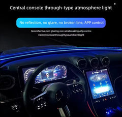Front Windshield LED Atmospere Light Strip 150cm Car RGB USB APP Control Remote Symphony Ambient Mood Lights 5V Universal