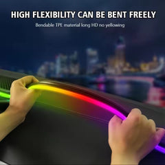 Front Windshield LED Atmospere Light Strip 150cm Car RGB USB APP Control Remote Symphony Ambient Mood Lights 5V Universal