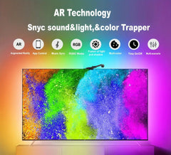 Tira LED RGBIC Inteligente para TV con Sincronización, App y Cambio de Color RGB