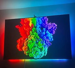 Tira LED RGBIC Inteligente para TV con Sincronización, App y Cambio de Color RGB