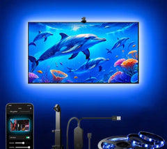 Tira LED RGBIC Inteligente para TV con Sincronización, App y Cambio de Color RGB
