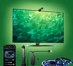 Tira LED RGBIC Inteligente para TV con Sincronización, App y Cambio de Color RGB