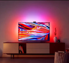 Tira LED RGBIC Inteligente para TV con Sincronización, App y Cambio de Color RGB