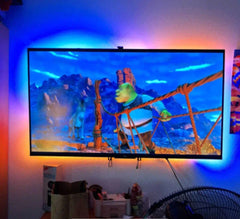 Tira LED RGBIC Inteligente para TV con Sincronización, App y Cambio de Color RGB