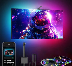 Tira LED RGBIC Inteligente para TV con Sincronización, App y Cambio de Color RGB