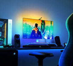 Tira LED RGBIC Inteligente para TV con Sincronización, App y Cambio de Color RGB