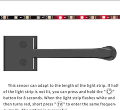 Tira LED RGBIC Inteligente para TV con Sincronización, App y Cambio de Color RGB