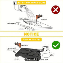 Luces de techo de estrella fibra óptica  para coche y hogar Conjunto kit