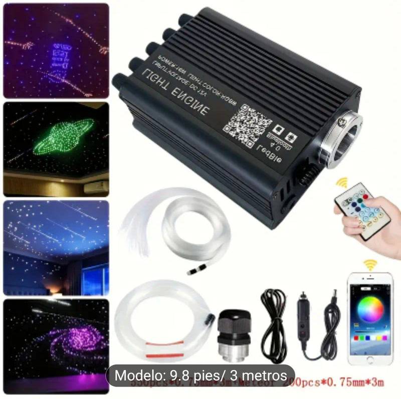 Luces de techo de estrella fibra óptica  para coche y hogar Conjunto kit