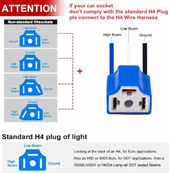 Faros 4x6 delanteros LED 2pcs