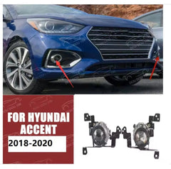 Hyundai Accent 2017-18-19-20 DRL LED diurna luz niebla MULTICOLOR 
Coche intermitente 2 unidades función de señal de giro