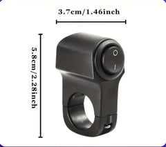 Interruptor doble de manillar para motocicleta, para controlar luces auxiliares o faros LED. 