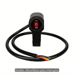 Interruptor doble de manillar para motocicleta, para controlar luces auxiliares o faros LED. 