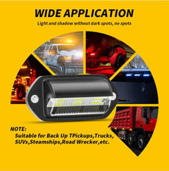 Paquete de 2 Luces LED de Matrícula 12V 6-SMD – Luz Blanca Xenón 6000K