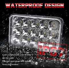 Focos 4x6" pulgadas proyector faros LED haz alto-bajo para camioneta Dodge Dakota 1987-1995