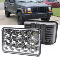 Focos 4x6" pulgadas proyector faros LED haz alto-bajo para camioneta Dodge Dakota 1987-1995