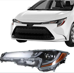 Toyota Corolla L LE 2020-2024, Faro o Foco ORIGINAL Conductor Lado Izquierdo Funcionando original 100% OPCIONAL lado pasajero original dañado