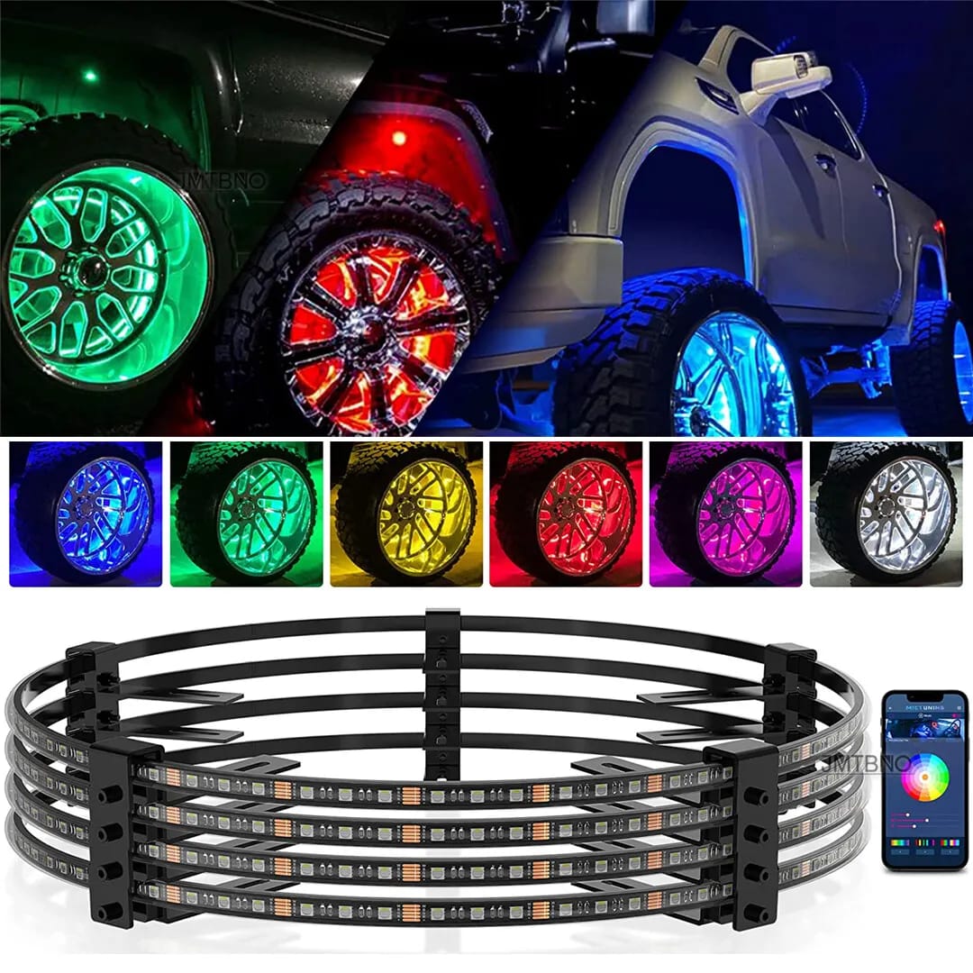 Pimpstar Led Wheel Rims LED Wheel Ring 4X Car 14 15.5