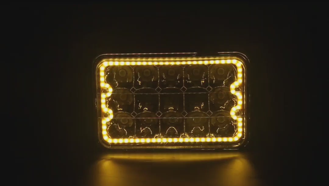 Faros 4x6 delanteros LED 2pcs