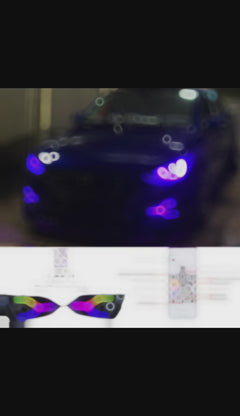 Hyundai Accent 2017-18-19-20 DRL LED diurna luz niebla MULTICOLOR 
Coche intermitente 2 unidades función de señal de giro
