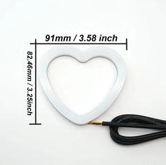 2 PIEZAS RGB Corazón LED Ángel Luces Ojos Anillo Halo Teléfono APLICACIÓN Faro de control DRL